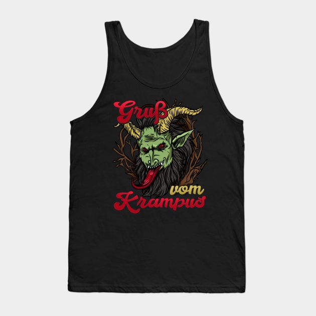 Gruss vom Krampus I Christmas Demon design Tank Top by biNutz